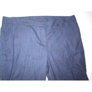 Womens Worth New York NWT $489 12 Indigo Pants Wool Dark Blue Work Lined Rayon